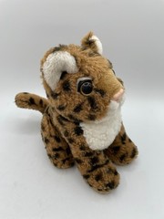 Dan Dee Cuddly Kingdom Purring Purr Cheetah Plush 9″ Leopard Cat Kitten Safari