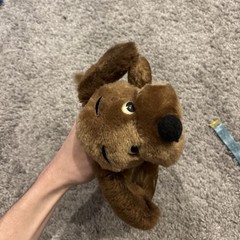 NEW!! 1973 Dakin Mini Drooper Dog 5″ Plush Light Brown Nutshell Plush Bean Bag