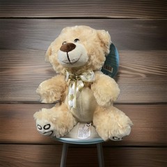 Giftable World Teddy Bear 7″ Tan Brown Plush With Bow Stuffed Animal Toy NWT