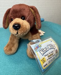 NEW Webkinz Kinz KLIP BROWN DOG Plush with Unused Code 3.5”X 4”