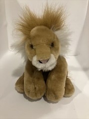DGE Corp. Plush 11″ Lion with Mane Laying Down Stuffed Animal