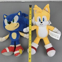 Sonic the Hedgehog & Tails Plush Set Sonic 2 Movie Stuffed Animals Jakks Pacific