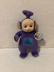 1998 Eden Teletubbies TINKY WINKY 15″ Plush Doll Flocked Face Purple W Tag