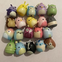 Squishalongs By Squishmallows Lot Of 20 Bugs Birds Critters Squish A Longs