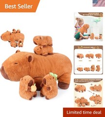 Capybara Plush Set Stuffed Animal Toy for Kids Girl Boy Gift 5Pcs