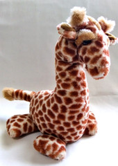 Dakin Giraffe Plush With Rattle 12 Inches Brown Spots 1989 Thailand Stuff Animal