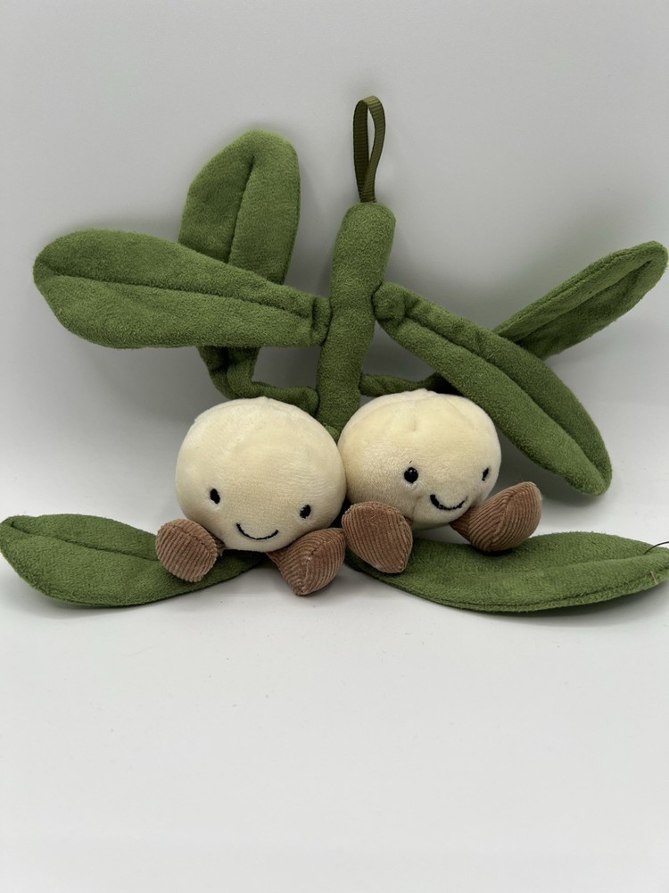 Jellycat OG amuseable mistletoe w/ feet- NWT Retired Plush