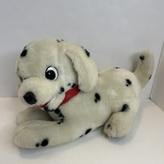 Vtg Goffa 101 Dalmatian Puppy Dog Red Collar Plush Stuffed Animal Toy Firehouse