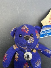 Pendleton Bear by GUND Sun Signs Bear Smithsonian NMAI Navy Blue Wool Plush Bear