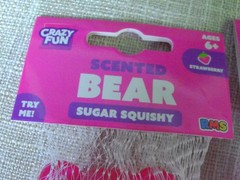 Crazy Fun RMS TWO Strawberry Scented Pink Bear Sugar Squishy NEW – STRESSOR TOY
