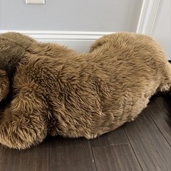 Chocolate Labrador Retriever Plush 44″ Pillow Plow & Hearth Cuddle Dog Realistic