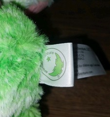 Animal Adventure Green White Tye Dye Bunny Rabbit Stuffed Plush 2017 Pink Belly