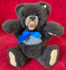 Original Steiff Teddy Bear Minky Zotty Brown with Voice 35cm Movable 0302/35 Top