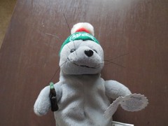 Vintage Coca Cola MBBP Plush Walrus, Seal, Tiger w/ Coke Bottle New w/tags