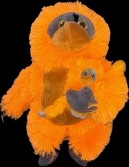 Goffa Mom & Baby Orange Orangutan Plush Toy 18″ Stuffed Animal Toy 2022 US17