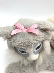 1992 Kitty Surprise Gray Cat With 2 Kittens Vtg Hasbro Plush Just Play Pink Bows