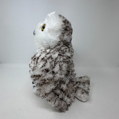 Wild Republic Snowy Owl Plush Stuffed Animal White Flufffy Spotted Cute Bird Toy