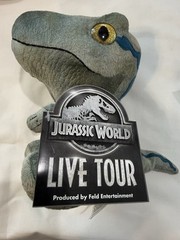 Jurassic World Velociraptor (NEW) Blue Plush Universal Studios Hollywood Park