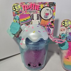 Lot of 3 Fluffie Stuffiez Treats Series Plush NWT Boba Cake Popsicle Treats