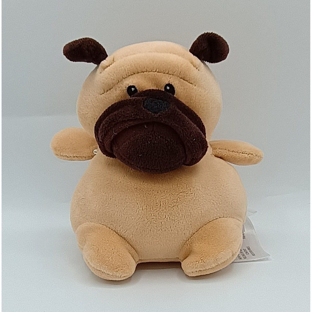 6″ Animal Adventure Squeeze with Love Plush Stud Muffins Pug Brown Tan Puppy 2