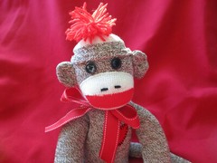 Sock Monkey Large Handmade