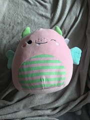 Squishmallow Easter 2025 Lilia the Sea Monster 12” Stripey Green/Pink New w/ tag