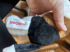 CUTE SMALL AURORA BLACK WHITE AND BROWN PLUSH BEAGLE DOG WITH FREE SHIPPING