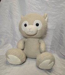 Spark Create Imagine Waffle Knit Plush Llama Bear Stuffed Animal Super Soft