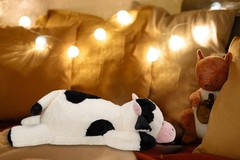 Weighted Plush Cow Stuffed Animal, 25.6 inches, 5 lbs, Soft Plushie for and A…