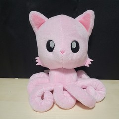 Tentacle Kitty Pink, Cotton Candy Scented 9″