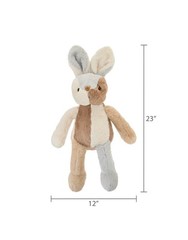 Way To Celebrate Easter 2026 Large Bunny Plush 23” Color Block Tan Gray – NEW
