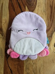 Squishmallows Beula The Octopus 8.5″ Zippered Pouch Clutch Make Up, Pencil Case