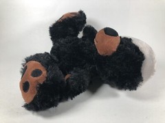 RBI Ron Banafato Inc Plush Black Bear Raccoon Hat 8” 2016 Stuffed Animal Toy