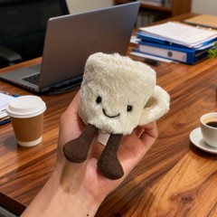`Authentic Amuseables Espresso Cup Plush New With Tags BNWT