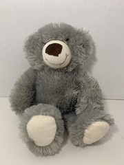 DanDee gray plush teddy bear cream white brown nose stuffed animal soft toy