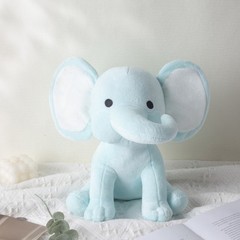 25cm Soft Elephant Plush Toy Colorful Stuffed Animal Pink Blue Purple Rainbow