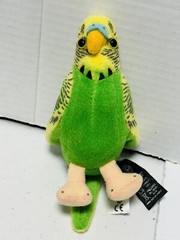 Parakeet Living Nature Plush Bird w/Sound Irreplaceable Battery *** 6” Video