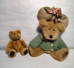 Boyd’s Bears Teddy Bears Black Tie & Flower Hat Vintage Plushies Archie JB Bean
