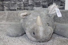 NWT This & That Stuffed Rhino 33 Inch Gray Large