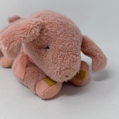 Bunnies By The Bay Link Pig Plush Stuffed Animal Floppy Ears Cute Cuddle Toy 12″