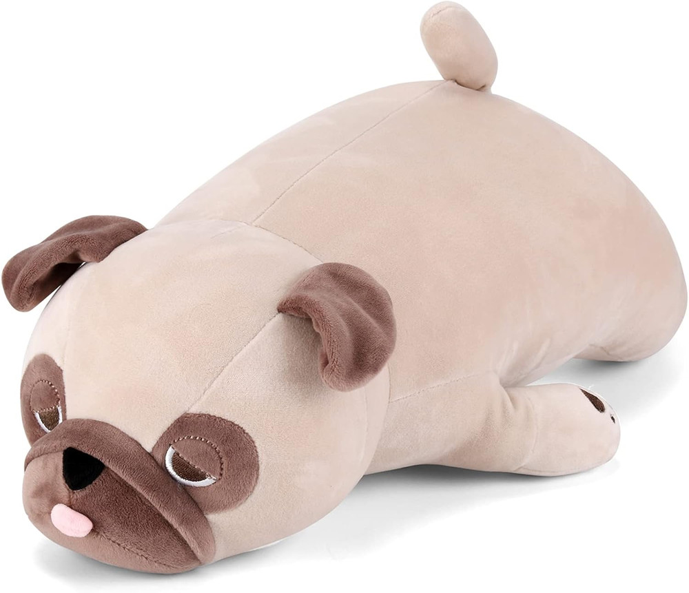 Pug Weighted Stuffed Animals – 21 Inch 3.5 Pounds Weighted Plushies Pug – Big Bu