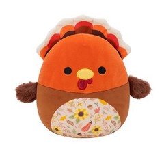 Squishmallows Ulana The Turkey 8 inch Thanksgiving Floral NEW with Tags