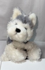 Ganz Webkinz Gray & White Husky 7″ Plush Stuffed Animal Toy HM120 No Code