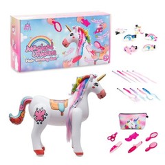 Oli’s Toy Factory Inflatable Unicorn Magical Hair Make Up Set