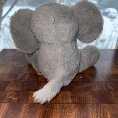 J.E.M. International Baby Gray Elephant Plush Stuffed Animal Sherpa Ears 10″