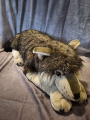 Wild Republic Jumbo Wolf Plush Giant Stuffed Animal Plush Toy Gifts for Kids 30″