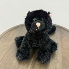 Ganz Webkinz Cat Plush Toy HM135 Spooky Halloween Stuffed Animal Black Small
