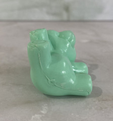 Mattel Turtle Tots Accessory Teddy Bear Doll Green Figure Vintage Toy 1988 2″