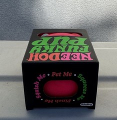 New Nee Doh Needoh Funky Pup Pink Squeeze Ball Super Squish In Hand FAST SHIP