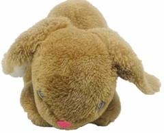 FUN FARM Bunny Plush Toy Brown Rabbit 11”L x 4”H Stuffed Animal 1975 VINTAGE